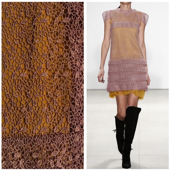 Marissa Webb Austin Lace Combo Knit & Silky Dress - Picture 2 of 8